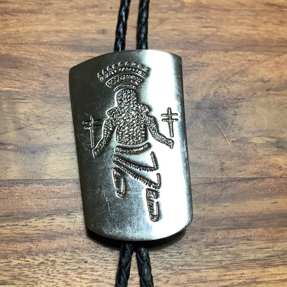 Vintage 1970'S Florenta Of California Kachina Dancer Bolo Tie 17” - Picture 1 of 5